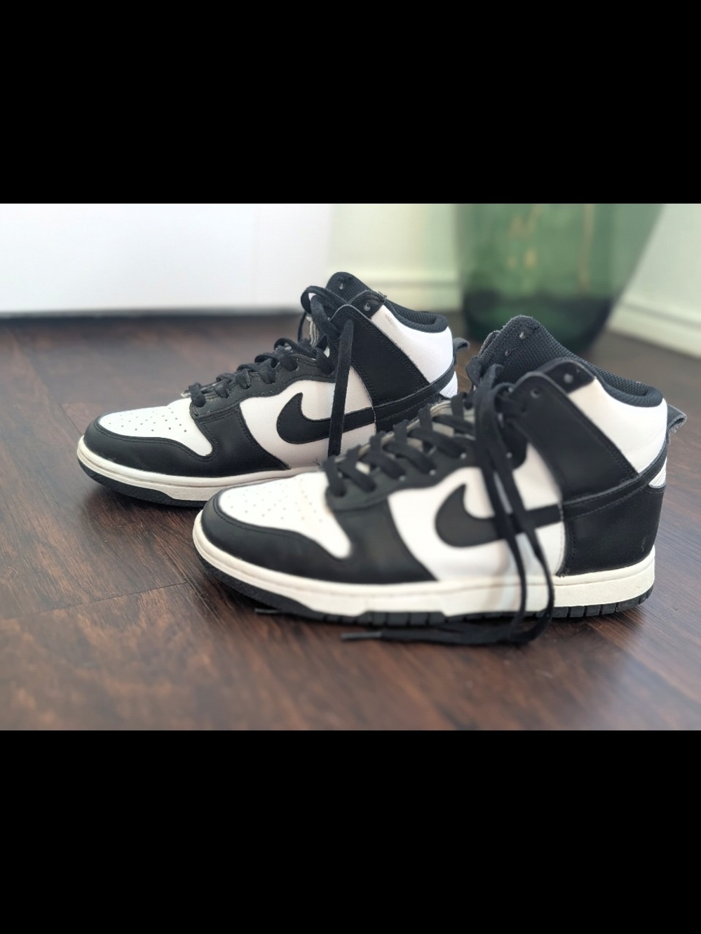 Nike Black and White High-Top Sneakers